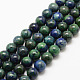 Natural Chrysocolla and Lapis Lazuli Beads Strands UK-G-P281-03-6mm-1