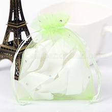 Rectangle Organza Bags with Glitter Sequins