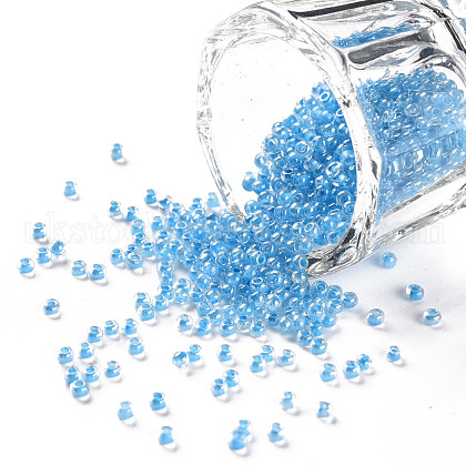 11/0 Grade A Transparent Glass Seed Beads UK-X-SEED-N001-F-256-1