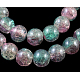 Crackle Glass Beads Strands UK-GGC10mm017Y-L-K-1