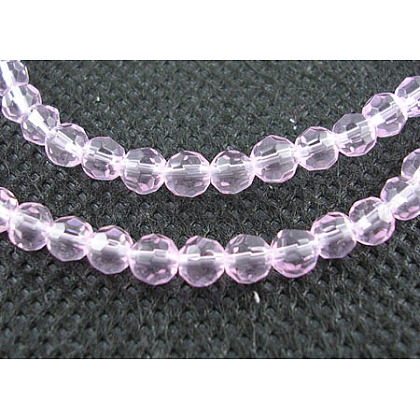 Glass Beads Strands UK-GF4mmC29-K-1