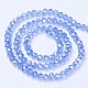 Electroplate Glass Beads Strands UK-EGLA-A034-T6mm-B09-2
