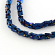 Electroplate Non-magnetic Synthetic Hematite Beads Strands UK-G-S203-06B-K-1