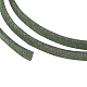 3x1.5mm Olive Flat Faux Suede Cord UK-X-LW-R003-14-3