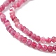 Natural Red Tourmaline Beads Strands UK-G-A021-01A-3