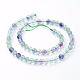 Natural Fluorite Beads Strands UK-G-E112-6mm-19-2