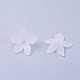 Clear Frosted Acrylic Flower Beads UK-X-PL594-11-1