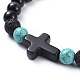 Cat Eye Round Beads Stretch Bracelets UK-BJEW-JB04400-03-2