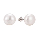 Valentine Presents for Her 925 Sterling Silver Ball Stud Earrings UK-EJEW-D029-8mm-2-2
