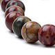Natural Polychrome Jasper/Picasso Stone/Picasso Jasper Beads Strands UK-G-S259-23-6mm-3