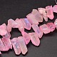 Electroplated Natural Quartz Crystal Beads Strands UK-G-UK0018-02B-1