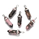 Natural Rhodonite Double Terminated Pointed Pendants UK-G-F295-05D-3