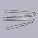 Stainless Steel Ball Chain Necklace Making UK-X-IFIN-R114-1.5mm-2
