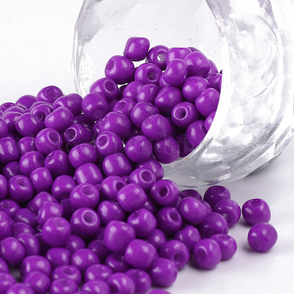 Baking Paint Glass Seed Beads UK-SEED-S003-K13-1