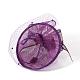 Elegant Dark Violet Fascinators UK for Weddings UK-OHAR-S165-02-3