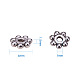 Tibetan Style Alloy Daisy Spacer Beads UK-X-LF1022Y-NF-3