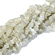 Natural White Moonstone Chip Beads Strands UK-G-E271-112-2