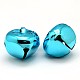 Shiny Christmas Tree Ornaments Bell Shaped Spray Painted Iron Pendants UK-IFIN-A170-M-K-2