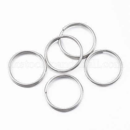 304 Stainless Steel Keychain Clasp Findings UK-J0RBB011-1