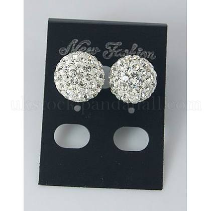 Rhinestone Stud Earrings UK-X-EJEW-Q443-01-1