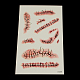 Cool Body Art Removable Halloween Scars Tattoos Fake Scab Blood Temporary Tattoos Metallic Paper Stickers UK-AJEW-Q105-04-K-1