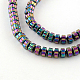 Electroplate Non-magnetic Synthetic Hematite Beads Strands UK-G-S203-02D-K-1