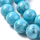 Synethetic Turquoise Beads Strands UK-TURQ-H063-8mm-1-3