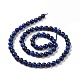 Natural Lapis Lazuli Beads Strands UK-G-P348-01-6mm-2