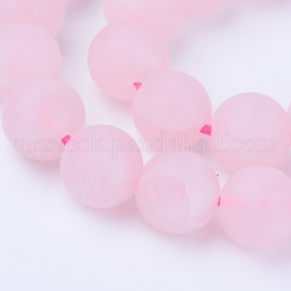 Natural Rose Quartz Beads Strands UK-X-G-Q462-8mm-11-1