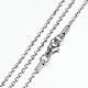 304 Stainless Steel Ball Chain Necklaces UK-STAS-G083-34P-1