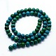 Synthetic Chrysocolla Beads Strands UK-G-I199-34-6mm-2