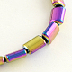 Electroplate Non-magnetic Synthetic Hematite Beads Strands UK-G-R259-02B-K-1