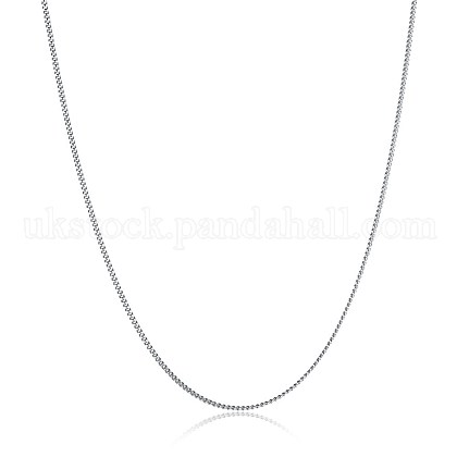 925 Sterling Silver Chain Necklaces UK-NJEW-BB30138-20-1