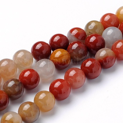 Natural Jade Beads Strands UK-G-L383-05-10mm-K-1