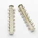 7-strands Brass Magnetic Slide Lock Clasps UK-KK-H308-P-K-1