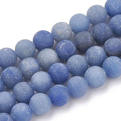 Natural Blue Aventurine Beads Strands UK-G-T106-207-1