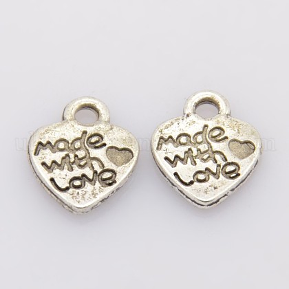 Ideas for Valentines Day Gifts Tibetan Style Alloy Pendants UK-LF0004Y-1