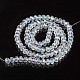 Electroplate Glass Beads Strands UK-EGLA-A034-T8mm-L19-2