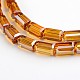 AB Color Plated Faceted Cuboid Electroplate Glass Beads Strands UK-EGLA-F111-A05-K-1