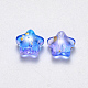 Spray Painted Glass Beads UK-GLAA-R211-04-F04-2