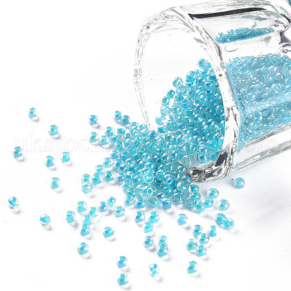 11/0 Grade A Transparent Glass Seed Beads UK-X-SEED-N001-E-314-1