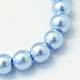 Baking Painted Pearlized Glass Pearl Round Bead Strands UK-HY-Q003-6mm-24-2