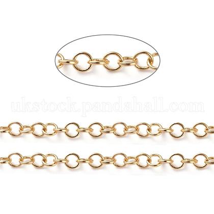 Soldered Brass Rolo Chains UK-CHC-G005-07G-1