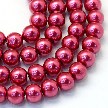 Baking Painted Glass Pearl Bead Strands UK-HY-Q003-3mm-14-1