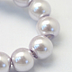 Baking Painted Pearlized Glass Pearl Round Bead Strands UK-HY-Q330-8mm-25-3