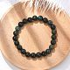 Natural Moss Agate Beaded Stretch Bracelets&nbsp;UK-B072-5-1