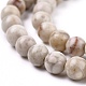 Natural Maifanite/Maifan Stone Beads Strands UK-G-I187-6mm-01-7