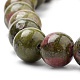 Natural Unakite Beads Strands UK-G-S259-14-8mm-3