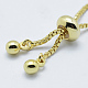 Brass Chain Bracelet Making UK-KK-G284-03G-NR-4
