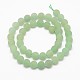 Frosted Round Natural Green Aventurine Beads Strands UK-X-G-D797-6mm-2
